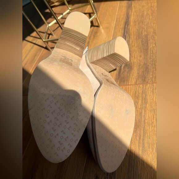 New dolce vita dv8 tan beige heel ankle boots shai suede leather - Picture 7 of 9